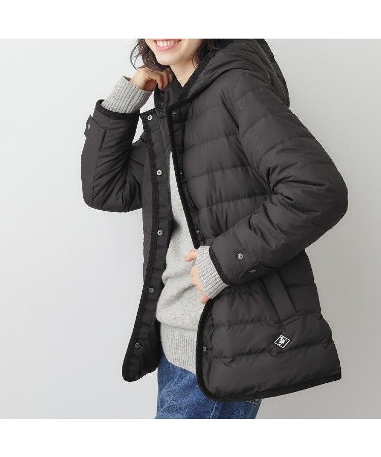 【デッサン/Dessin】の【撥水・2WAY】ミュラーダウンコートミドル丈 インテリア・キッズ・メンズ・レディースファッション・服の通販 founy(ファニー) 　ファッション　Fashion　レディースファッション　Fashion for Women　アウター　Coat / Outerwear Collection　コート・ロングコート・ピーコート　Long Coats, Peacoats & More　ダウンジャケット・軽量ダウン　Warm & Lightweight Down Jackets　インナー　Innerwear　ジャケット　Jacket, Outerwear　スマート　Smart, Elegant　ダウン　Down, Puffer　チェック　Check, Plaid, Tartan　ポケット　Pocket, Pocket Detail　ブラック|ID: prp329100004712145 ipo3291000000034441149