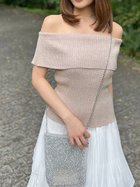 【スナイデル/SNIDEL】のオフショルニットプルオーバー 人気、トレンドファッション・服の通販 founy(ファニー) ファッション Fashion レディースファッション Fashion for Women トップス・カットソー Cut & Sew Tops ニット Knit Tops & Sweaters カジュアルプルオーバー・ニットトップス Pullovers & Knit Tops / Casual Pullovers おすすめ Recommended / Our Picks スマート Smart, Elegant ボトム Bottoms, Lower Wear モノトーン Monotone, Black and White 夏 Summer thumbnail BEG[037]|ID: prp329100004712261 ipo3291000000034037749