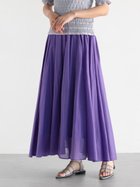 【ヴァン/Vin】のコットンボイルボリュームスカート 人気、トレンドファッション・服の通販 founy(ファニー) ファッション Fashion レディースファッション Fashion for Women スカート Skirts ギャザー Gathered, Ruffled シアー Sheer, See-Through シンプル Simple, Minimal thumbnail パープル|ID: prp329100004712412 ipo3291000000034039644