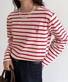 【フレディ&グロスター/FREDY&GLOSTER】のコンパクトボーダーロンTシャツ 人気、トレンドファッション・服の通販 founy(ファニー) ファッション Fashion レディースファッション Fashion for Women トップス・カットソー Cut & Sew Tops シャツ・ブラウス・オフィスカジュアル Elegant Blouses & Button-Ups ロングTシャツ・Tシャツ Longline T-Shirts & Tees インナー Innerwear ジャケット Jacket, Outerwear ボーダー Border, Stripe ロング Long, Long-Length おすすめ Recommended / Our Picks 2025年 2025 2025-2026秋冬・A/W Autumn/Winter 2025–26 AW25–26 thumbnail レッド系その他|ID: prp329100004712700 ipo3291000000034117888