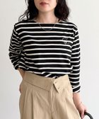 【フレディ&グロスター/FREDY&GLOSTER】のコンパクトボーダーロンTシャツ 人気、トレンドファッション・服の通販 founy(ファニー) ファッション Fashion レディースファッション Fashion for Women トップス・カットソー Cut & Sew Tops シャツ・ブラウス・オフィスカジュアル Elegant Blouses & Button-Ups ロングTシャツ・Tシャツ Longline T-Shirts & Tees インナー Innerwear ジャケット Jacket, Outerwear ボーダー Border, Stripe ロング Long, Long-Length おすすめ Recommended / Our Picks 2025年 2025 2025-2026秋冬・A/W Autumn/Winter 2025–26 AW25–26 thumbnail ブラック系その他|ID: prp329100004712700 ipo3291000000034117890