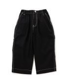【エフオー オンラインストア/F.O.Online Store / KIDS】のWEB限定 ワイドペインターパンツ 10分丈 ブラック|ID: prp329100004712823 ipo3291000000034044273