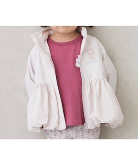 【ナルミヤ オンライン/NARUMIYA ONELINE / KIDS】の【撥水加工】ペプラムウィンブレ 人気、トレンドファッション・服の通販 founy(ファニー) ファッション Fashion キッズファッション Fashion for Kids バレエ Ballet, Ballet Style パターン Pattern, Design Print ペプラム Peplum, Flared Hem ポケット Pocket, Pocket Detail モチーフ Motif, Design Theme ラベンダー Lavender ワンポイント One Point, Statement Accent |ID:prp329100004712832