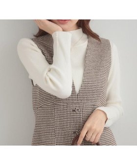 【クチュール ブローチ/Couture Brooch】の【多機能・フェミニン】パール調リブニット 人気、トレンドファッション・服の通販 founy(ファニー) ファッション Fashion レディースファッション Fashion for Women トップス・カットソー Cut & Sew Tops ニット Knit Tops & Sweaters インナー Innerwear スリット Slit, Slit Detail パール Pearl, Pearl Accent フェミニン Feminine, Girly リブニット Rib Knit, Ribbed Knit |ID:prp329100004712865