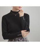 【クチュール ブローチ/Couture Brooch】の【多機能・フェミニン】パール調リブニット 人気、トレンドファッション・服の通販 founy(ファニー) ファッション Fashion レディースファッション Fashion for Women トップス・カットソー Cut & Sew Tops ニット Knit Tops & Sweaters インナー Innerwear スリット Slit, Slit Detail パール Pearl, Pearl Accent フェミニン Feminine, Girly リブニット Rib Knit, Ribbed Knit thumbnail ブラック|ID: prp329100004712865 ipo3291000000034558741