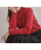 【クチュール ブローチ/Couture Brooch】の【多機能・フェミニン】パール調リブニット 人気、トレンドファッション・服の通販 founy(ファニー) ファッション Fashion レディースファッション Fashion for Women トップス・カットソー Cut & Sew Tops ニット Knit Tops & Sweaters インナー Innerwear スリット Slit, Slit Detail パール Pearl, Pearl Accent フェミニン Feminine, Girly リブニット Rib Knit, Ribbed Knit thumbnail レッド|ID: prp329100004712865 ipo3291000000034558742