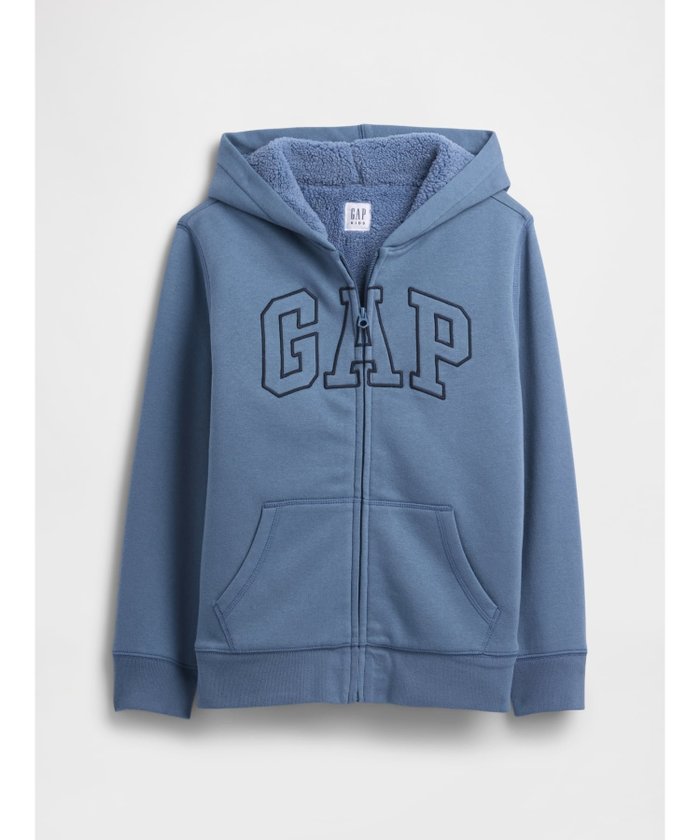 【ギャップ/GAP / KIDS】のGAPロゴ 裏ボア ジップアップパーカー (キッズ) インテリア・キッズ・メンズ・レディースファッション・服の通販 founy(ファニー) https://founy.com/ ファッション Fashion キッズファッション Fashion for Kids ストレート Straight, Straight Cut フィット Fit, Slim Fit フロント Front, Front Design ポケット Pocket, Pocket Detail リラックス Relax, Relaxed Fit 長袖 Long Sleeve, Full Sleeve |ID: prp329100004712957 ipo3291000000034119490