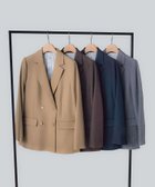 【エヌ ナチュラルビューティーベーシック/N.Natural Beauty basic】のダブルブレストテーラードジャケット 人気、トレンドファッション・服の通販 founy(ファニー) ファッション Fashion レディースファッション Fashion for Women アウター Coat / Outerwear Collection レディースジャケット・軽アウター Jackets テーラードジャケット / 通勤・きれいめスタイル Tailored Jackets & Blazers おすすめ Recommended / Our Picks ストライプ Stripe, Striped Pattern トレンド Trend, Trending Now メランジ Melange, Mixed Yarn 無地 Plain, Solid Color thumbnail キャメル1|ID: prp329100004713232 ipo3291000000034085920
