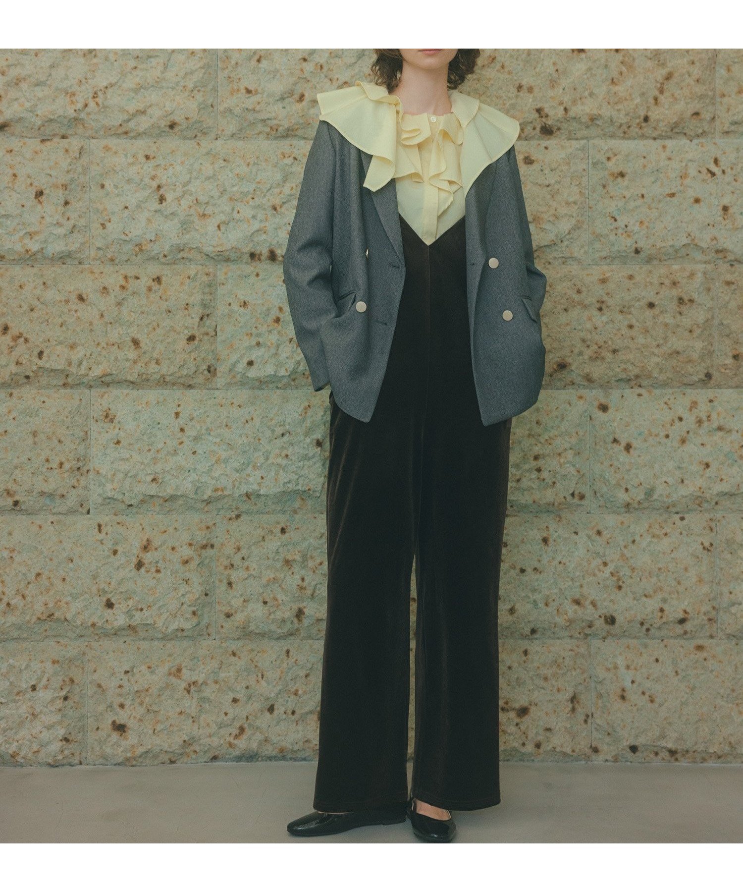 【エヌ ナチュラルビューティーベーシック/N.Natural Beauty basic】のダブルブレストテーラードジャケット インテリア・キッズ・メンズ・レディースファッション・服の通販 founy(ファニー) ファッション Fashion レディースファッション Fashion for Women アウター Coat / Outerwear Collection レディースジャケット・軽アウター Jackets テーラードジャケット / 通勤・きれいめスタイル Tailored Jackets & Blazers おすすめ Recommended / Our Picks ストライプ Stripe, Striped Pattern トレンド Trend, Trending Now メランジ Melange, Mixed Yarn 無地 Plain, Solid Color チャコール2|ID: prp329100004713232 ipo3291000000034085921