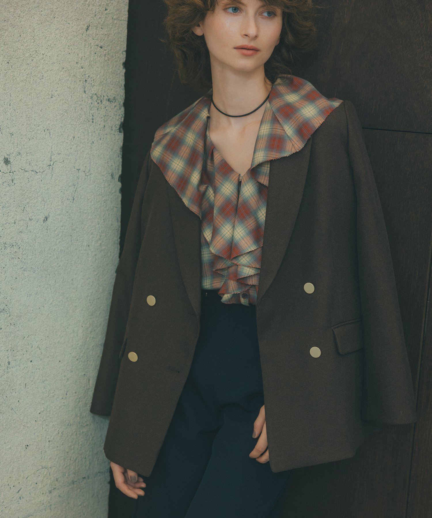 【エヌ ナチュラルビューティーベーシック/N.Natural Beauty basic】のダブルブレストテーラードジャケット インテリア・キッズ・メンズ・レディースファッション・服の通販 founy(ファニー) ファッション Fashion レディースファッション Fashion for Women アウター Coat / Outerwear Collection レディースジャケット・軽アウター Jackets テーラードジャケット / 通勤・きれいめスタイル Tailored Jackets & Blazers おすすめ Recommended / Our Picks ストライプ Stripe, Striped Pattern トレンド Trend, Trending Now メランジ Melange, Mixed Yarn 無地 Plain, Solid Color ダークブラウンミックス3|ID: prp329100004713232 ipo3291000000034085924