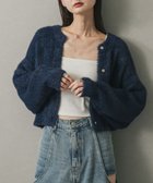 【センスオブプレイス/SENSE OF PLACE by URBAN RESEARCH】の『一部WEB限定カラー』ラメシャギークロップドカーディガン 人気、トレンドファッション・服の通販 founy(ファニー) ファッション Fashion レディースファッション Fashion for Women トップス・カットソー Cut & Sew Tops カーディガン・羽織り Layered Style Cardigans 2025年 2025 2025-2026秋冬・A/W Autumn/Winter 2025–26 AW25–26 冬 Winter / This Winter カーディガン Cardigan, Knitwear ショート Short, Short Length A/W・秋冬 Autumn/Winter thumbnail NAVY|ID: prp329100004713238 ipo3291000000034325548