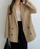 【ジュノア/JUNOAH】のcallautia テーラードジャケット ライトベージュ|ID: prp329100004713252 ipo3291000000034048783