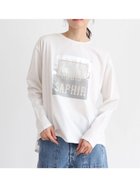 【ラシュッド/LASUD】のオーガンジーロゴロンT オフホワイト|ID: prp329100004713388 ipo3291000000034808897