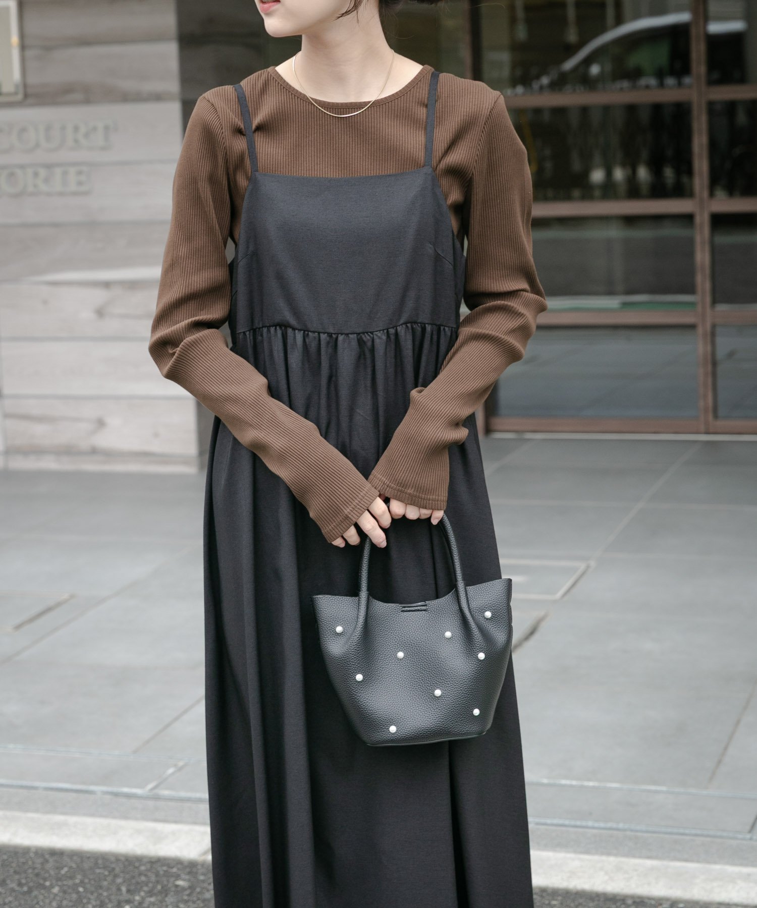 【アイテムズアーバンリサーチ/ITEMS URBAN RESEARCH】のインナーセットキャミワンピース インテリア・キッズ・メンズ・レディースファッション・服の通販 founy(ファニー) ファッション Fashion レディースファッション Fashion for Women ワンピース Dresses キャミソールワンピース Camisole Dresses 2025年 2025 2025-2026秋冬・A/W Autumn/Winter 2025–26 AW25–26 冬 Winter / This Winter インナー Innerwear キャミワンピース Cami Dress, Slip Dress シンプル Simple, Minimal リラックス Relax, Relaxed Fit A/W・秋冬 Autumn/Winter BRN×BLK|ID: prp329100004713404 ipo3291000000034659523