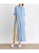 【ラシュッド/LASUD】のドッキングデザインテンセルデニムワンピース ライトブルー|ID: prp329100004713410 ipo3291000000034719333