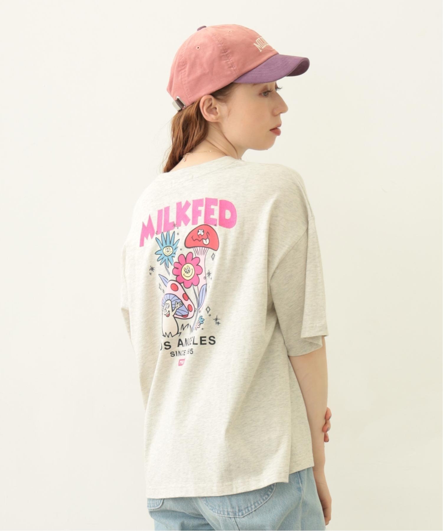 【ミルクフェド/MILKFED.】のFUNNY COLLEAGUE S/S TEE MILKFED. インテリア・キッズ・メンズ・レディースファッション・服の通販 founy(ファニー) 　ファッション　Fashion　レディースファッション　Fashion for Women　グラフィック　Graphic, Graphic Design　デニム　Denim, Jeans Material　バランス　Balance, Style Balance　フリル　Frill, Ruffle　プリーツ　Pleats, Pleated　ワイド　Wide, Wide Fit　人気　Popular, Best Seller　半袖　Short Sleeve, Half Sleeve　夏　Summer　S/S・春夏　SS, Spring/Summer, Warm Season　OATMEAL|ID: prp329100004713506 ipo3291000000034051135
