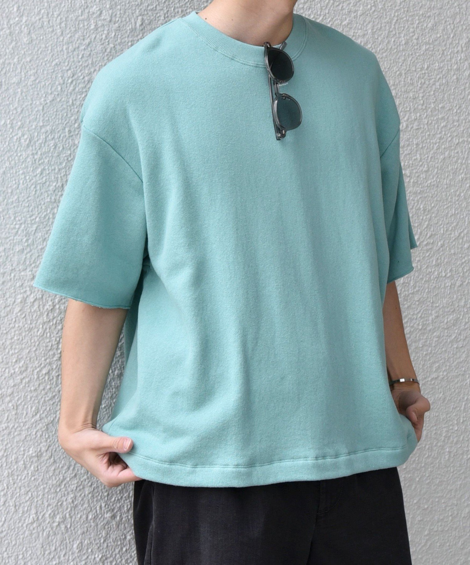 【シップス フォー ウィメン/SHIPS】のSHIPS any ドライタッチ 吊り裏毛 ヴィンテージライク スウェット Tシャツ インテリア・キッズ・メンズ・レディースファッション・服の通販 founy(ファニー) 　ファッション　Fashion　レディースファッション　Fashion for Women　トップス・カットソー　Cut & Sew Tops　シャツ・ブラウス・オフィスカジュアル　Elegant Blouses & Button-Ups　レディースパーカー・カジュアルフーディー　Casual Hoodies & Sweatshirts　ロングTシャツ・Tシャツ　Longline T-Shirts & Tees　スウェット・クルーネックトップス　Sweatshirts & Crewnecks / Relaxed Fit Sweat Tops　ウォッシュ　Washed Finish　ヴィンテージ　Vintage Style　ショルダー　Shoulder, Shoulder Strap　スウェット / スエット　Sweatshirt, Sweatwear　ドロップ　Drop Shoulder, Dropped Style　手編み　Hand-Knitted, Handmade Knit　プリント　Print, Printed Pattern　ベーシック　Basic, Essential　おすすめ　Recommended / Our Picks　夏　Summer　ライトグリーン|ID: prp329100004713584 ipo3291000000034052016