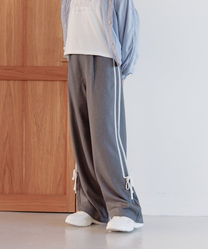 【グローバルワーク/GLOBAL WORK / KIDS】のイージーケアリボンラインパンツ/キッズ/286178 インテリア・キッズ・メンズ・レディースファッション・服の通販 founy(ファニー) https://founy.com/ ファッション Fashion キッズファッション Fashion for Kids ボトムス Bottoms おすすめ Recommended / Our Picks ガーリー Girly, Feminine Style トレンド Trend, Trending Now ベルベット Velvet, Velvety ベーシック Basic, Essential リボン Ribbon, Bow ワイド Wide, Wide Fit 冬 Winter / This Winter |ID: prp329100004713715 ipo3291000000034267981