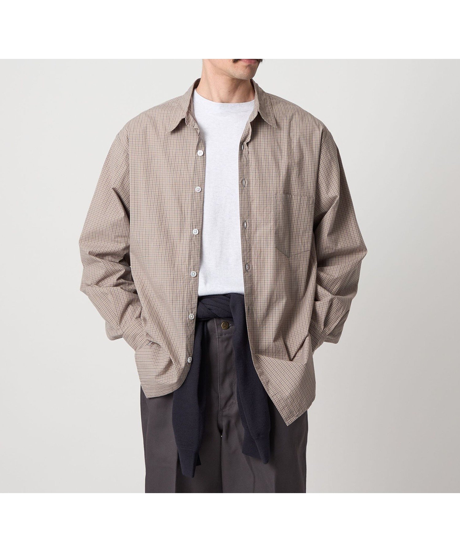 【ビューティ&ユース ユナイテッドアローズ/BEAUTY&YOUTH / UNITED ARROWS / MEN】のSteven Alan スモーキー チェック リバースシーム シャツ LOOSE インテリア・キッズ・メンズ・レディースファッション・服の通販 founy(ファニー) 　ファッション　Fashion　メンズファッション　Fashion for Men　チェック　Check, Plaid, Tartan　バランス　Balance, Style Balance　ブロード　Broadcloth, Fine Cotton　ルーズ　Loose, Oversized　エレガント 上品　Elegant　MOCA|ID: prp329100004713930 ipo3291000000034055897