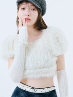 【リリーブラウン/Lily Brown】の【WEB限定カラー】アームウォーマー付きフェザーヤーンコンパクトトップス 人気、トレンドファッション・服の通販 founy(ファニー) ファッション Fashion レディースファッション Fashion for Women トップス・カットソー Cut & Sew Tops おすすめ Recommended / Our Picks スマート Smart, Elegant スリーブ Sleeve, Long Sleeve / Short Sleeve セットアップ Set-Up, Coordinated Outfit フェミニン Feminine, Girly A/W・秋冬 Autumn/Winter |ID:prp329100004713990