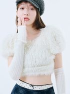 【リリーブラウン/Lily Brown】の【WEB限定カラー】アームウォーマー付きフェザーヤーンコンパクトトップス 人気、トレンドファッション・服の通販 founy(ファニー) ファッション Fashion レディースファッション Fashion for Women トップス・カットソー Cut & Sew Tops おすすめ Recommended / Our Picks スマート Smart, Elegant スリーブ Sleeve, Long Sleeve / Short Sleeve セットアップ Set-Up, Coordinated Outfit フェミニン Feminine, Girly A/W・秋冬 Autumn/Winter thumbnail 【WEB限定カラー】WHT[001]|ID: prp329100004713990 ipo3291000000034056372