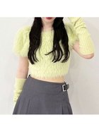 【リリーブラウン/Lily Brown】の【WEB限定カラー】アームウォーマー付きフェザーヤーンコンパクトトップス 人気、トレンドファッション・服の通販 founy(ファニー) ファッション Fashion レディースファッション Fashion for Women トップス・カットソー Cut & Sew Tops おすすめ Recommended / Our Picks スマート Smart, Elegant スリーブ Sleeve, Long Sleeve / Short Sleeve セットアップ Set-Up, Coordinated Outfit フェミニン Feminine, Girly A/W・秋冬 Autumn/Winter thumbnail LIME[022]|ID: prp329100004713990 ipo3291000000034056375
