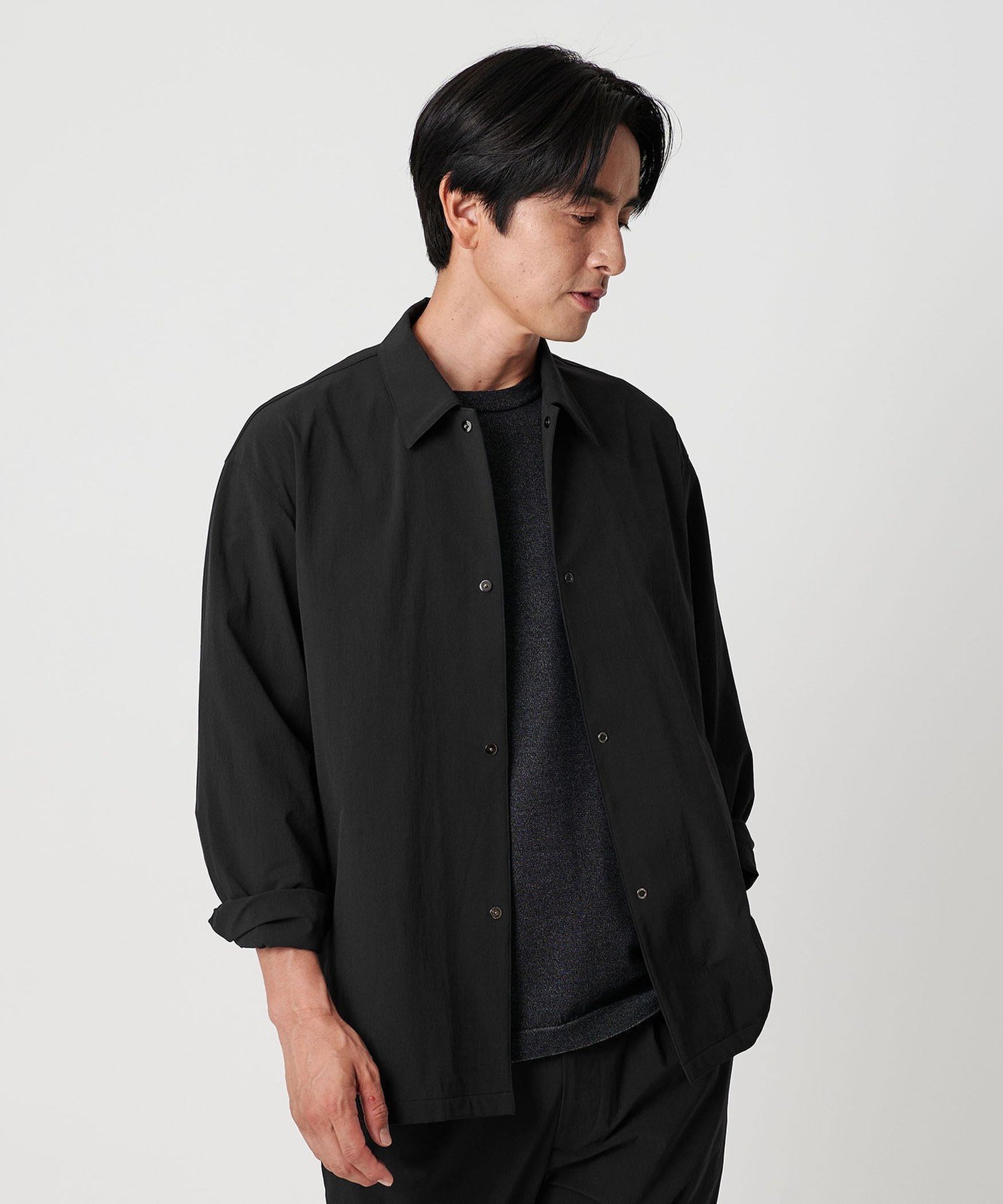 【ビューティ&ユース ユナイテッドアローズ/BEAUTY&YOUTH / UNITED ARROWS / MEN】の360°MASTER リングドット シャツアウター -セットアップ対応 ストレッチ ウォッシャブル マルチ機能- インテリア・キッズ・メンズ・レディースファッション・服の通販 founy(ファニー)  ファッション Fashion メンズファッション Fashion for Men アウター Men's Coats Outerwear ウォッシャブル Machine Washable 春 Spring ジャケット Jacket, Outerwear ストレッチ Stretch, Stretchy Fabric スマート Smart, Elegant セットアップ Set-Up, Coordinated Outfit ドット Polka Dot, Dot Pattern ポケット Pocket, Pocket Detail メタル Metal, Metal Parts リラックス Relax, Relaxed Fit S/S・春夏 SS, Spring/Summer, Warm Season おすすめ Recommended / Our Picks 夏 Summer BLACK|ID: prp329100004714016 ipo3291000000034352141