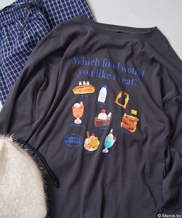 【フリークスストア/FREAK'S STORE】のmiffy フードプリント ロンT 25AW インテリア・キッズ・メンズ・レディースファッション・服の通販 founy(ファニー) 　ファッション　Fashion　レディースファッション　Fashion for Women　トップス・カットソー　Cut & Sew Tops　ロングTシャツ・Tシャツ　Longline T-Shirts & Tees　2025年　2025　2025-2026秋冬・A/W　Autumn/Winter 2025–26 AW25–26　冬　Winter / This Winter　イラスト　Illustration　スペシャル　Special, Limited Edition　プリント　Print, Printed Pattern　人気　Popular, Best Seller　A/W・秋冬　Autumn/Winter　長袖　Long Sleeve, Full Sleeve　チャコールグレー|ID: prp329100004714461 ipo3291000000034214069