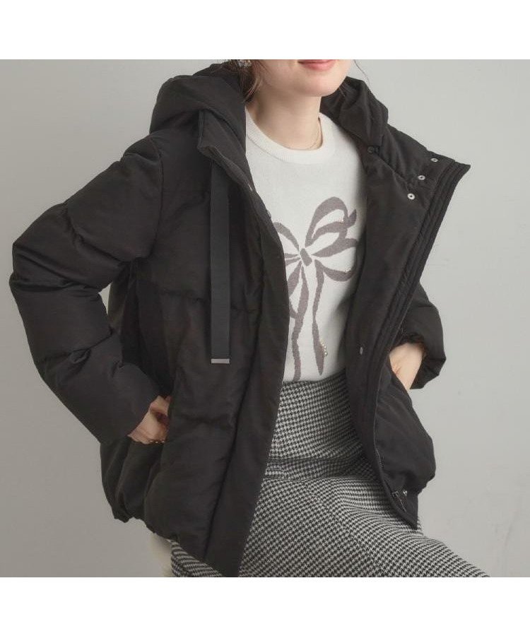 【クチュール ブローチ/Couture Brooch】の【冬の名品・撥水】愛されダウン インテリア・キッズ・メンズ・レディースファッション・服の通販 founy(ファニー) ファッション Fashion レディースファッション Fashion for Women シャーリング Shirring, Ruched ジャケット Jacket, Outerwear スタンド Stand Collar, Upright Stand スマート Smart, Elegant ダウン Down, Puffer ドット Polka Dot, Dot Pattern フェザー Feather, Feather Detail フェミニン Feminine, Girly フロント Front, Front Design ポケット Pocket, Pocket Detail 冬 Winter / This Winter 2025年 2025 2025-2026秋冬・A/W Autumn/Winter 2025–26 AW25–26 ブラック|ID: prp329100004714487 ipo3291000000034726951