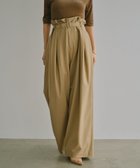 【アニュアンス/anuans】のフリルタックワイドパンツ 人気、トレンドファッション・服の通販 founy(ファニー) ファッション Fashion レディースファッション Fashion for Women パンツ Pants & Trousers シンプル Simple, Minimal バランス Balance, Style Balance フェミニン Feminine, Girly フリル Frill, Ruffle マニッシュ Mannish, Boyish ロング Long, Long-Length ワイド Wide, Wide Fit thumbnail BEIGE|ID: prp329100004714514 ipo3291000000034060225