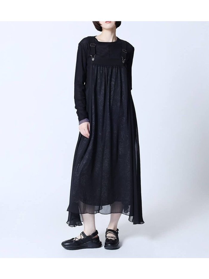 【ラシュッド/LASUD】のシアーレイヤードペイズリー柄ジャンパースカート インテリア・キッズ・メンズ・レディースファッション・服の通販 founy(ファニー) https://founy.com/ ファッション Fashion レディースファッション Fashion for Women スカート Skirts シアー Sheer, See-Through チュール Tulip, Tulip Motif ペイズリー Paisley, Ethnic Pattern エレガント 上品 Elegant 今季 This Season, Current Season |ID: prp329100004714669 ipo3291000000034599333