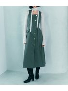 【フレイ アイディー/FRAY I.D】のダブルヘリンボーンジレワンピース 人気、トレンドファッション・服の通販 founy(ファニー) ファッション Fashion レディースファッション Fashion for Women アウター Coat / Outerwear Collection エレガント 上品 Elegant クラシカル Classical, Vintage-Inspired スクエア Square, Square Shape スマート Smart, Elegant バランス Balance, Style Balance フラット Flat, Flat Shoes ミックス Mix, Mixed Style メタル Metal, Metal Parts thumbnail GRN[024]|ID: prp329100004714708 ipo3291000000034062017