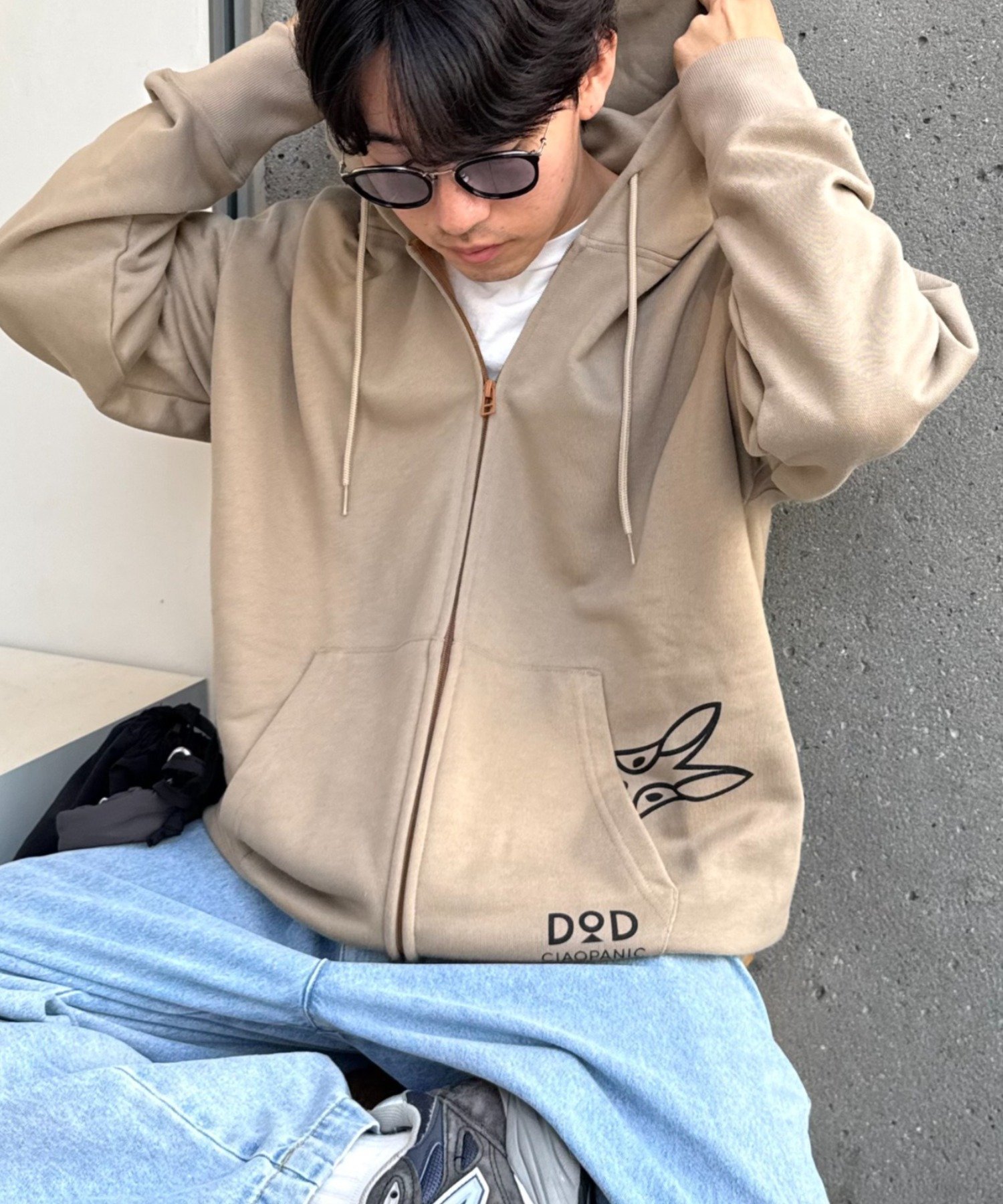 【チャオパニックティピー/CIAOPANIC TYPY】の【GRY・BLUEは一部店舗限定】【DOD】【ユニセックス】ヒョッコリポケジップ インテリア・キッズ・メンズ・レディースファッション・服の通販 founy(ファニー)  ファッション Fashion レディースファッション Fashion for Women アウトドア Outdoor Clothing キャラクター Character, Licensed Characters パーカー Hoodie, Parka ポケット Pocket, Pocket Detail ロング Long, Long-Length おすすめ Recommended / Our Picks ベージュ|ID: prp329100004714799 ipo3291000000034385939