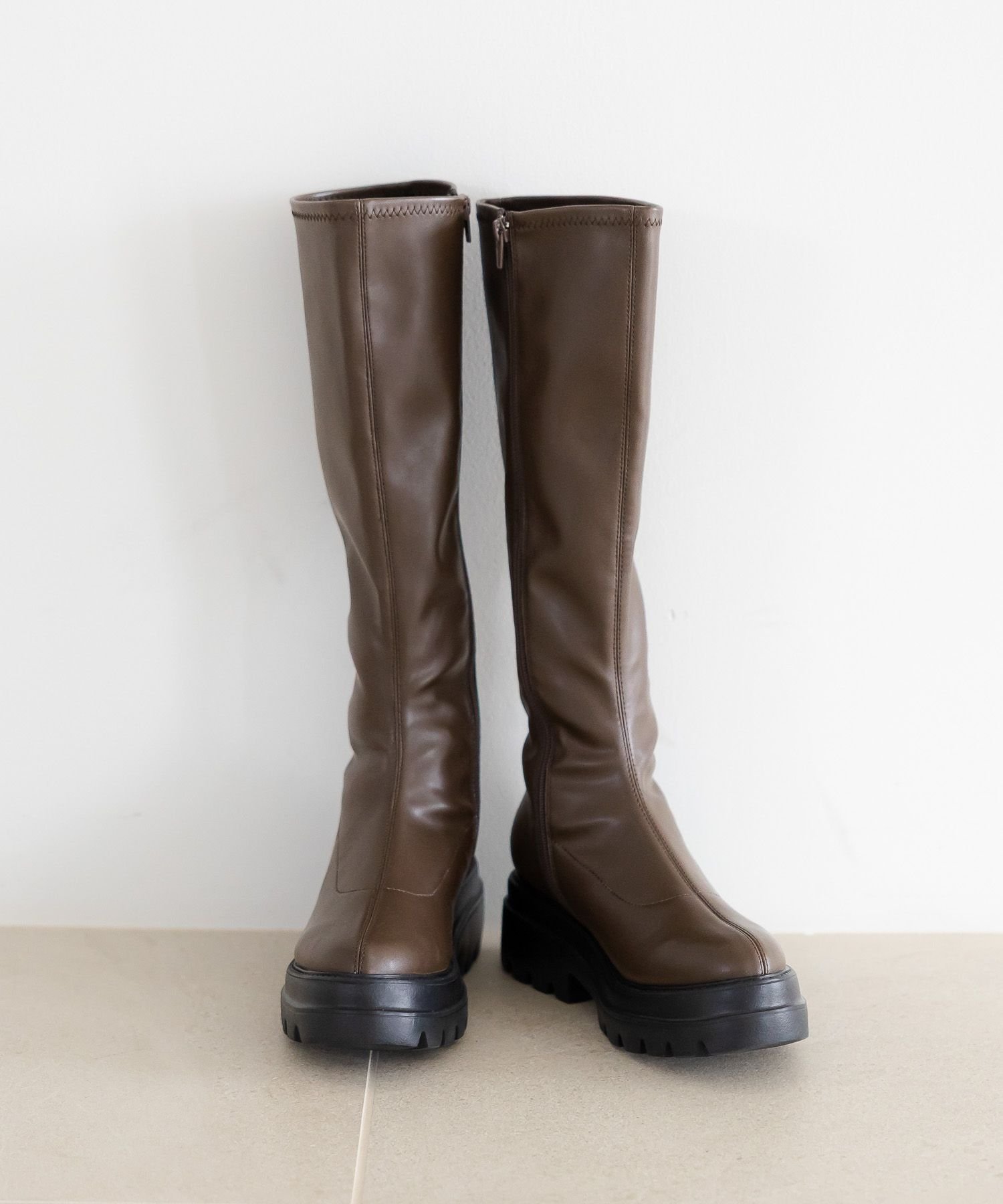 【ローリーズファーム/LOWRYS FARM】のストレッチインヒールロングブーツ インテリア・キッズ・メンズ・レディースファッション・服の通販 founy(ファニー) 　ファッション　Fashion　レディースファッション　Fashion for Women　パターン　Pattern, Design Print　ロング　Long, Long-Length　抗菌　Antibacterial, Bacteria-Resistant　ブラウン|ID: prp329100004714806 ipo3291000000034063395