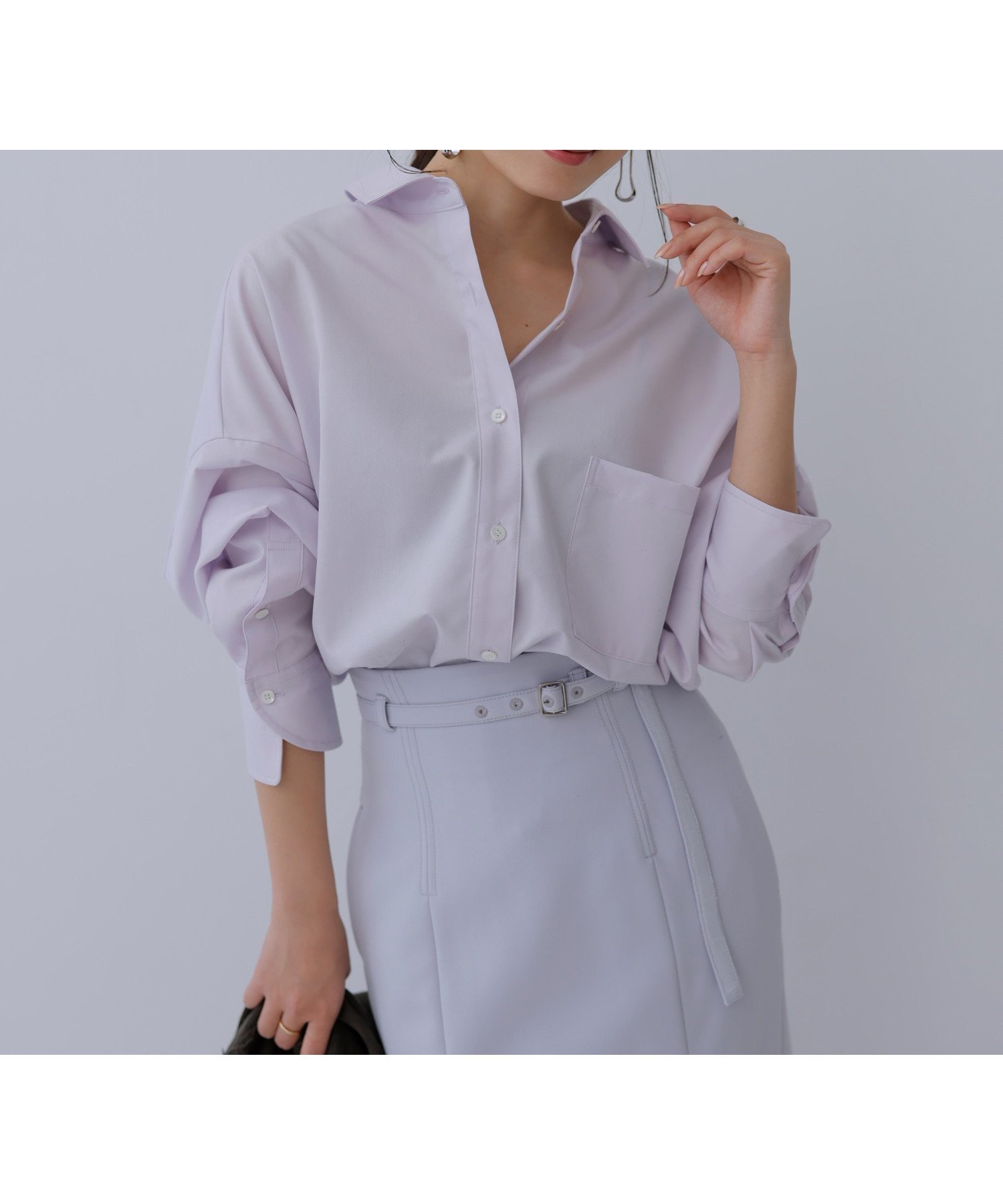 【アニュアンス/anuans】のスタンダードシャツ インテリア・キッズ・メンズ・レディースファッション・服の通販 founy(ファニー) 　ファッション　Fashion　レディースファッション　Fashion for Women　トップス・カットソー　Cut & Sew Tops　シャツ・ブラウス・オフィスカジュアル　Elegant Blouses & Button-Ups　カフス　Cuff Design　シルク　Silk, 100% Silk　スタンダード　Standard, Basic　定番　Standard, Basic Item　プレミアム　Premium, High-End　ベーシック　Basic, Essential　LAVENDER|ID: prp329100004714919 ipo3291000000034064453
