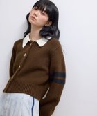 【アダム エ ロペ/ADAM ET ROPE'】の【WEB限定】ポロニットカーディガン ブラウン(22)|ID: prp329100004714956 ipo3291000000034682661