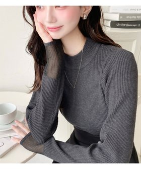 【モーメントプラス/moment+ / MEN】の12Gクルーネック袖シアーリブニットプルオーバー 人気、トレンドファッション・服の通販 founy(ファニー) ファッション Fashion メンズファッション Fashion for Men トップス・カットソー Cut & Sew Tops ニット・セーター / 定番トップス Knit Tops & Sweaters インナー Innerwear カーディガン Cardigan, Knitwear キャミワンピース Cami Dress, Slip Dress シアー Sheer, See-Through スラックス Slacks, Dress Pants デニム Denim, Jeans Material トレンド Trend, Trending Now 定番 Standard, Basic Item ビスチェ Bustier, Corset Top フィット Fit, Slim Fit フェミニン Feminine, Girly ベーシック Basic, Essential ミックス Mix, Mixed Style リブニット Rib Knit, Ribbed Knit A/W・秋冬 Autumn/Winter 再入荷 Restock / Back in Stock プチプライス・低価格 Affordable / Budget Price おすすめ Recommended / Our Picks エレガント 上品 Elegant |ID:prp329100004715043