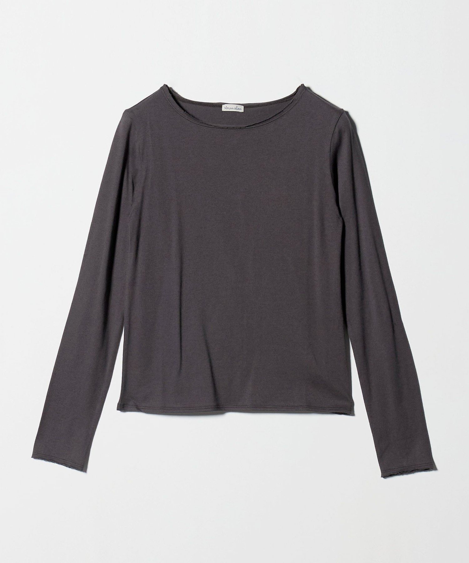【ビューティ&ユース ユナイテッドアローズ/BEAUTY&YOUTH / UNITED ARROWS】のSteven Alan コットン カシミヤ カットオフ プルオーバー インテリア・キッズ・メンズ・レディースファッション・服の通販 founy(ファニー) 　ファッション　Fashion　レディースファッション　Fashion for Women　トップス・カットソー　Cut & Sew Tops　カジュアルプルオーバー・ニットトップス　Pullovers & Knit Tops / Casual Pullovers　インナー　Innerwear　カットオフ　Cut-Off Design　デニム　Denim, Jeans Material　DK.GRAY|ID: prp329100004715079 ipo3291000000034066054
