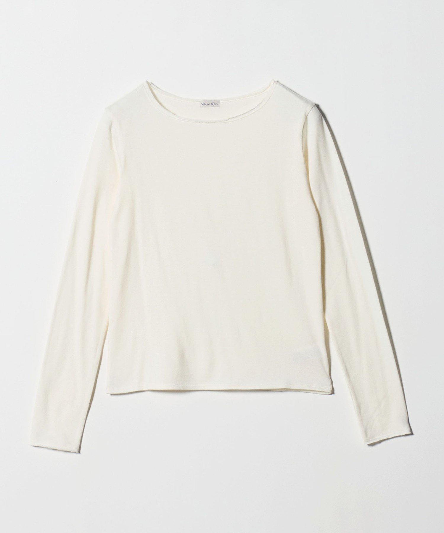 【ビューティ&ユース ユナイテッドアローズ/BEAUTY&YOUTH / UNITED ARROWS】のSteven Alan コットン カシミヤ カットオフ プルオーバー インテリア・キッズ・メンズ・レディースファッション・服の通販 founy(ファニー) 　ファッション　Fashion　レディースファッション　Fashion for Women　トップス・カットソー　Cut & Sew Tops　カジュアルプルオーバー・ニットトップス　Pullovers & Knit Tops / Casual Pullovers　インナー　Innerwear　カットオフ　Cut-Off Design　デニム　Denim, Jeans Material　OFF WHITE|ID: prp329100004715079 ipo3291000000034066055