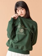 【リリーブラウン/Lily Brown】のカレッジロゴスウェット 人気、トレンドファッション・服の通販 founy(ファニー) ファッション Fashion レディースファッション Fashion for Women トップス・カットソー Cut & Sew Tops レディースパーカー・カジュアルフーディー Casual Hoodies & Sweatshirts スウェット・クルーネックトップス Sweatshirts & Crewnecks / Relaxed Fit Sweat Tops クラシカル Classical, Vintage-Inspired スマート Smart, Elegant フェミニン Feminine, Girly プリーツ Pleats, Pleated マーメイド Mermaid, Fishtail Silhouette ロング Long, Long-Length thumbnail GRN[024]|ID: prp329100004715097 ipo3291000000034066189