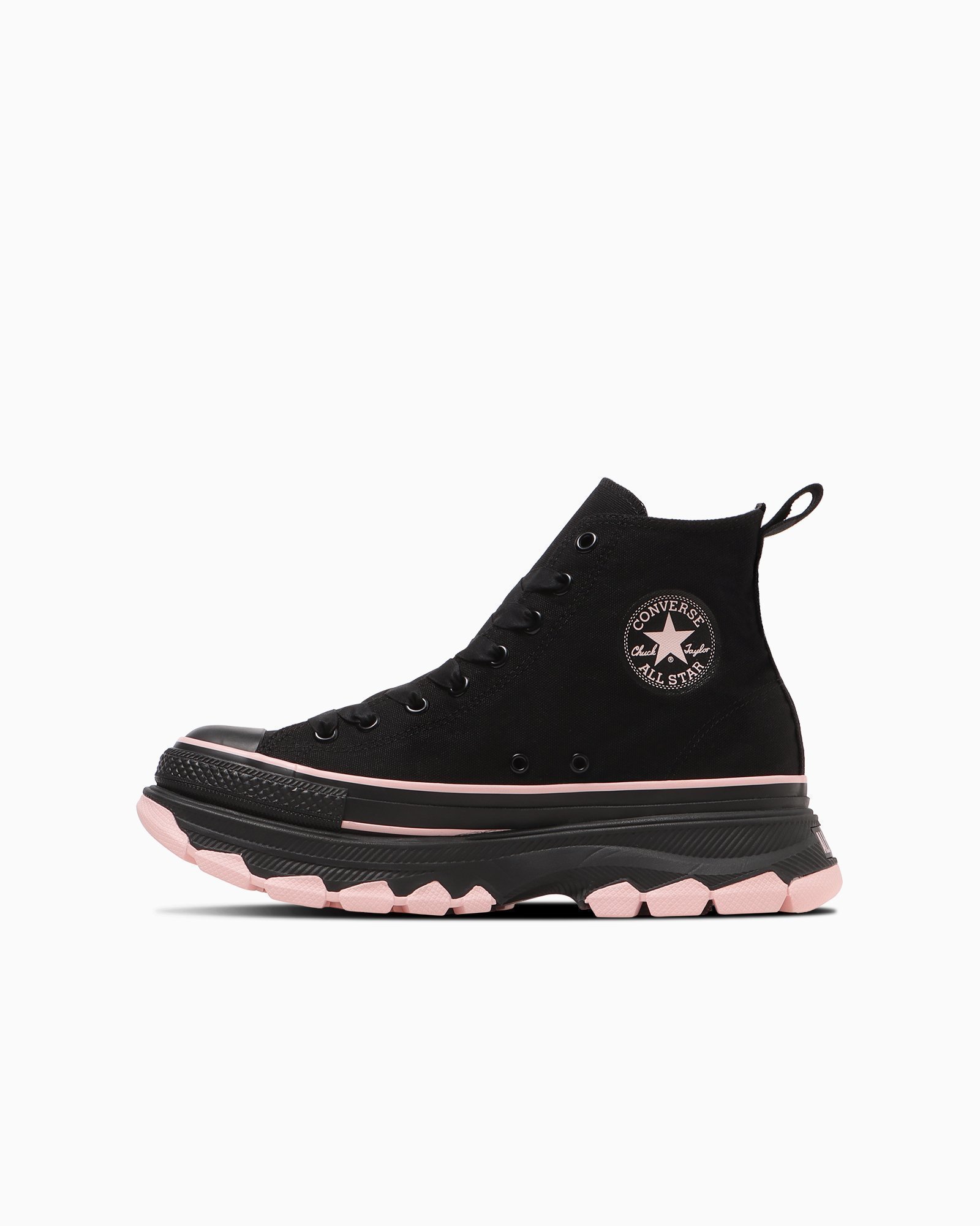 【コンバース/CONVERSE】の【CONVERSE 公式】ALL STAR TREKWAVE BP HI / 【コンバース 公式】オールスター トレックウエーブ BP HI 厚底 ハイカット インテリア・キッズ・メンズ・レディースファッション・服の通販 founy(ファニー) 　ファッション　Fashion　レディースファッション　Fashion for Women　インソール　Shoe Insole　ガーリー　Girly, Feminine Style　コンビ　Combo, Combination Style　シューズ　Shoes, Footwear　パウダー　Powder, Soft Tone　フォーム　Form　ラバー　Rubber, Rubber Sole　厚底　Platform Shoes　定番　Standard, Basic Item　軽量　Lightweight, Ultra Light　ブラック|ID: prp329100004715102 ipo3291000000034179297