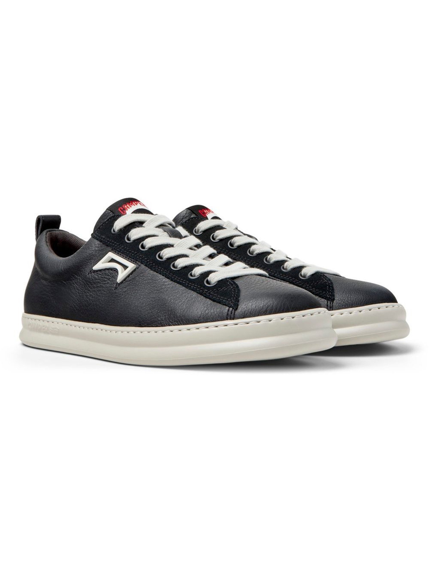 【カンペール/CAMPER / MEN】のカンペール RUNNER FOUR / レザースニーカー インテリア・キッズ・メンズ・レディースファッション・服の通販 founy(ファニー) 　ファッション　Fashion　メンズファッション　Fashion for Men　シューズ・靴　Shoes　スニーカー / カジュアルにもスポーティにも　Sneakers & Trainers　インソール　Shoe Insole　クッション　Cushion, Throw Pillow　シューズ　Shoes, Footwear　シンプル　Simple, Minimal　スニーカー　Sneakers, Trainers　スポーツ　Sports, Activewear　2025年　2025　2025-2026秋冬・A/W　Autumn/Winter 2025–26 AW25–26　ブラック|ID: prp329100004715139 ipo3291000000034066584