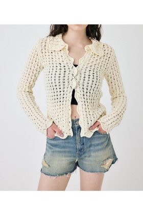 【マウジー/moussy】のOPENWORK ニットシャツ 人気、トレンドファッション・服の通販 founy(ファニー) ファッション Fashion レディースファッション Fashion for Women トップス・カットソー Cut & Sew Tops ニット Knit Tops & Sweaters シャツ・ブラウス・オフィスカジュアル Elegant Blouses & Button-Ups おすすめ Recommended / Our Picks スカラップ Scallop, Scalloped Edge セットアップ Set-Up, Coordinated Outfit ボヘミアン Bohemian, Ethnic Style 人気 Popular, Best Seller 再入荷 Restock / Back in Stock 羽織 Haori, Light Jacket |ID:prp329100004715152