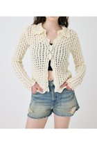 【マウジー/moussy】のOPENWORK ニットシャツ 人気、トレンドファッション・服の通販 founy(ファニー) ファッション Fashion レディースファッション Fashion for Women トップス・カットソー Cut & Sew Tops ニット Knit Tops & Sweaters シャツ・ブラウス・オフィスカジュアル Elegant Blouses & Button-Ups おすすめ Recommended / Our Picks スカラップ Scallop, Scalloped Edge セットアップ Set-Up, Coordinated Outfit ボヘミアン Bohemian, Ethnic Style 人気 Popular, Best Seller 再入荷 Restock / Back in Stock 羽織 Haori, Light Jacket thumbnail IVOY3|ID: prp329100004715152 ipo3291000000034066702