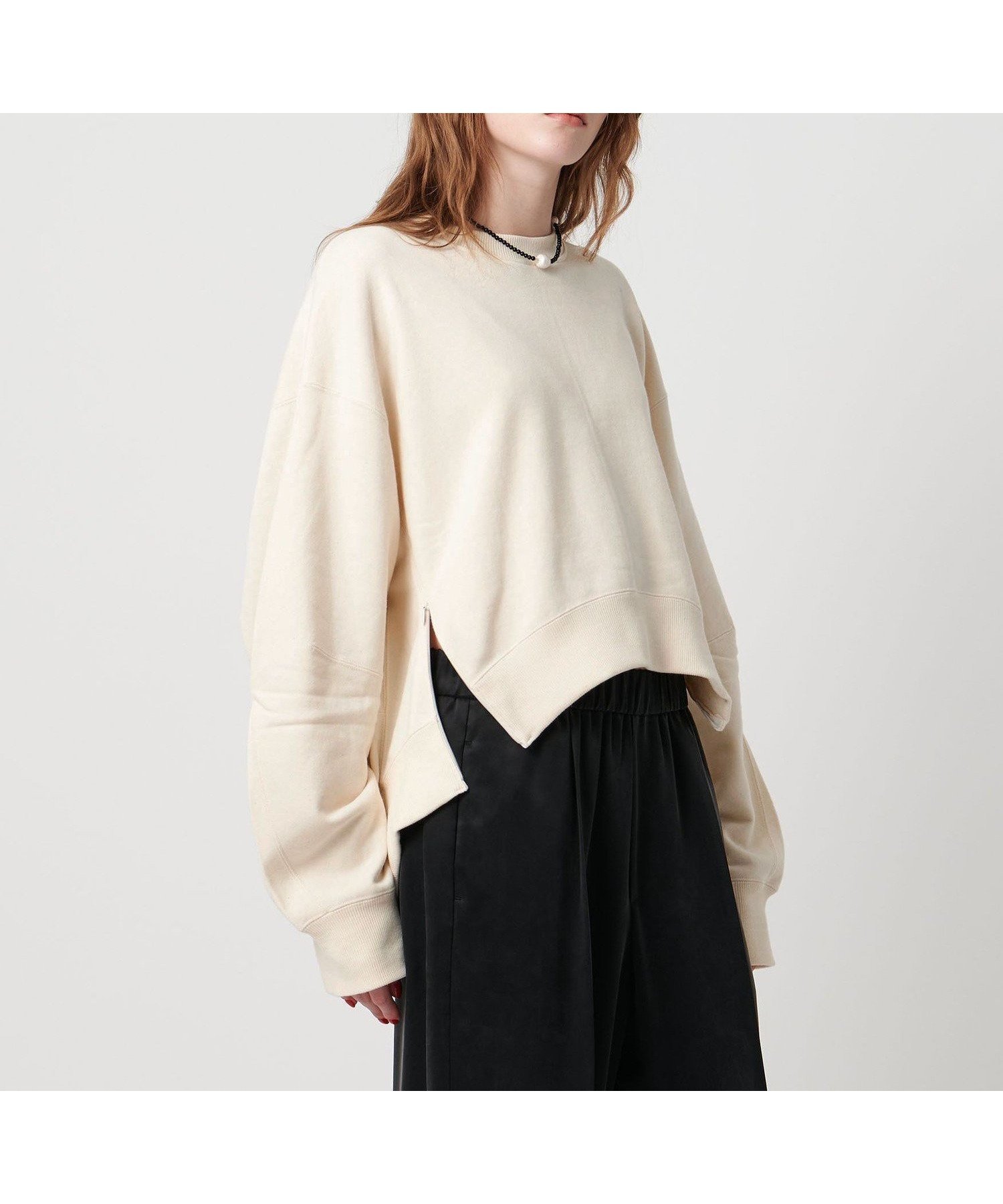 【ユナイテッドアローズ/UNITED ARROWS】のASTRAET ウラケ サイドジップ クルーネックスウェット インテリア・キッズ・メンズ・レディースファッション・服の通販 founy(ファニー) 　ファッション　Fashion　レディースファッション　Fashion for Women　トップス・カットソー　Cut & Sew Tops　レディースパーカー・カジュアルフーディー　Casual Hoodies & Sweatshirts　スウェット・クルーネックトップス　Sweatshirts & Crewnecks / Relaxed Fit Sweat Tops　インナー　Innerwear　サイドジップ　Side Zip, Side Zipper　プレート　Plate, Dish　レース　Lace, Lace Fabric　おすすめ　Recommended / Our Picks　NATURAL|ID: prp329100004715223 ipo3291000000034067238