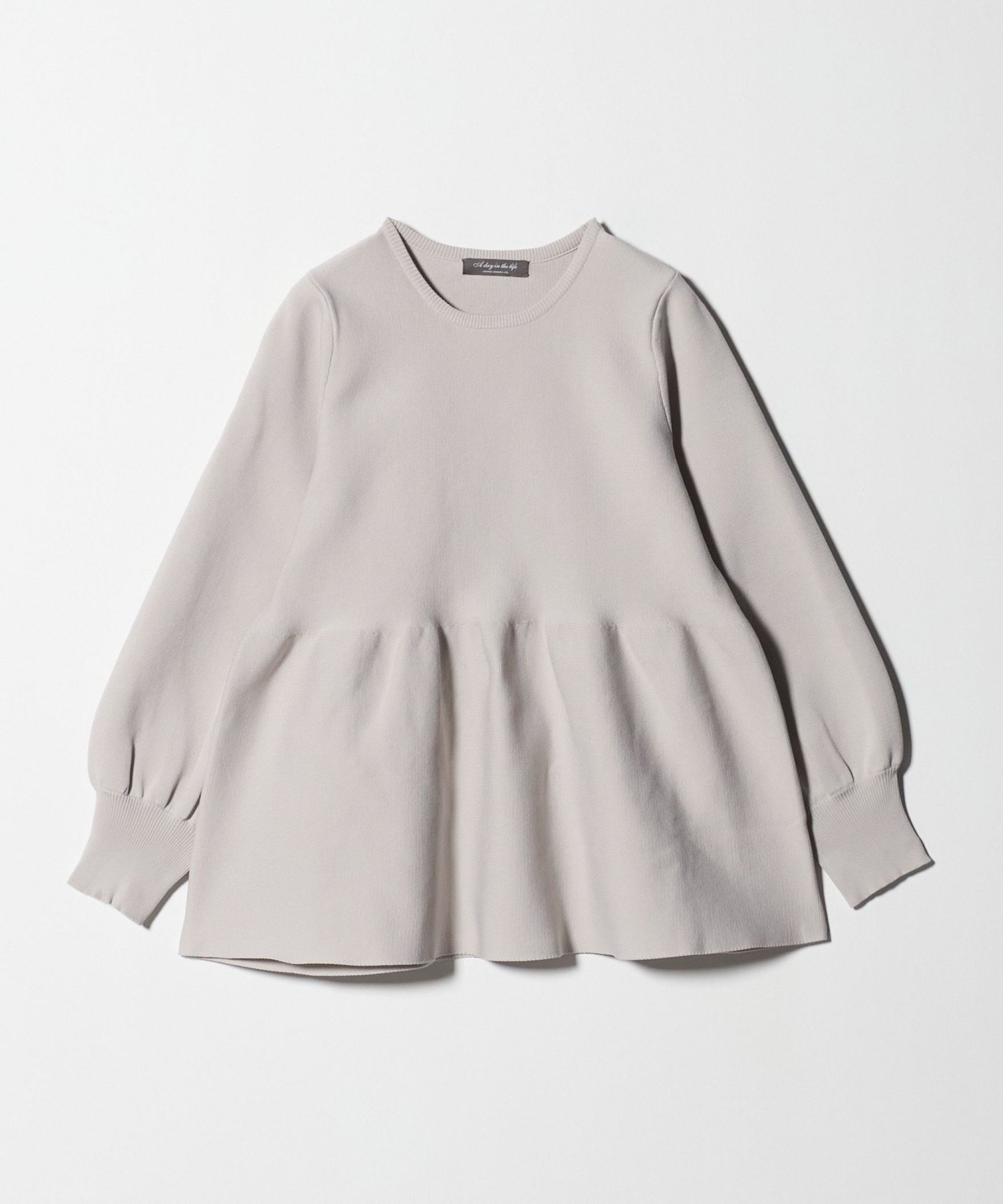 【ユナイテッドアローズ/UNITED ARROWS】のペプラムニット -ウォッシャブル- A DAY IN THE LIFE インテリア・キッズ・メンズ・レディースファッション・服の通販 founy(ファニー) 　ファッション　Fashion　レディースファッション　Fashion for Women　トップス・カットソー　Cut & Sew Tops　ニット　Knit Tops & Sweaters　ウォッシャブル　Machine Washable　トレンド　Trend, Trending Now　バランス　Balance, Style Balance　フォルム　Silhouette, Form　ペプラム　Peplum, Flared Hem　アウトレット　Outlet / Clearance　おすすめ　Recommended / Our Picks　エレガント 上品　Elegant　ビジネス 仕事 通勤　Business / Work / Commuting　NATURAL|ID: prp329100004715225 ipo3291000000034512364