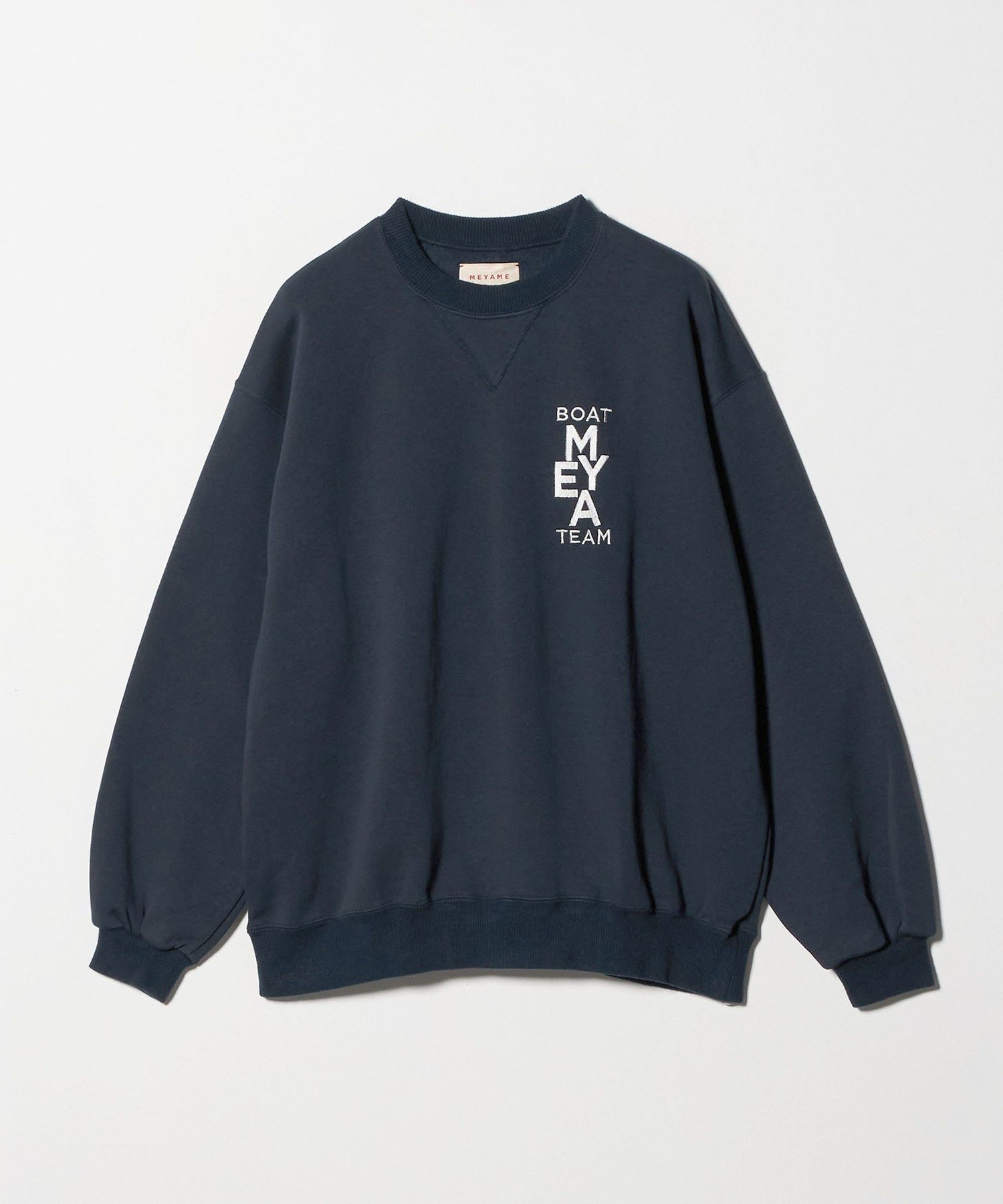 【ビューティ&ユース ユナイテッドアローズ/BEAUTY&YOUTH / UNITED ARROWS】のMEYAME エンブロイダリー スウェット 人気、トレンドファッション・服の通販 founy(ファニー) 　ファッション　Fashion　レディースファッション　Fashion for Women　トップス・カットソー　Cut & Sew Tops　レディースパーカー・カジュアルフーディー　Casual Hoodies & Sweatshirts　スウェット・クルーネックトップス　Sweatshirts & Crewnecks / Relaxed Fit Sweat Tops　エンブロイダリー　Embroidery Design　コレクション　Collection, Seasonal Line　スウェット / スエット　Sweatshirt, Sweatwear　スポーティ　Sporty, Casual Athletic　スラックス　Slacks, Dress Pants　デニム　Denim, Jeans Material　パターン　Pattern, Design Print　フェイクレザー　Faux Leather, PU Leather　ベロア　Velour, Soft Velvet　ボトム　Bottoms, Lower Wear　ミックス　Mix, Mixed Style　おすすめ　Recommended / Our Picks　 other-1|ID: prp329100004715255 ipo3291000000034067465