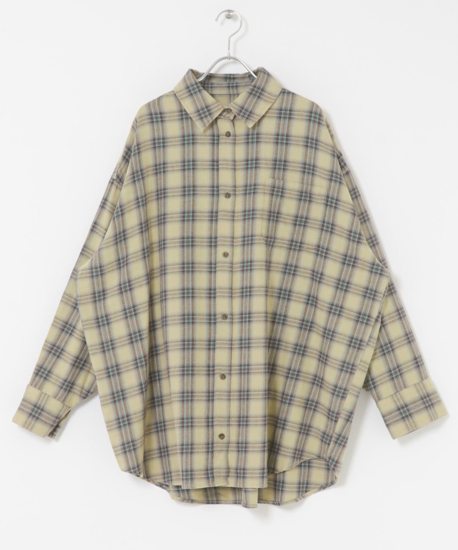 【ケービーエフ/KBF / URBAN RESEARCH】のBIGチェックシャツ インテリア・キッズ・メンズ・レディースファッション・服の通販 founy(ファニー)  ファッション Fashion レディースファッション Fashion for Women トップス・カットソー Cut & Sew Tops シャツ・ブラウス・オフィスカジュアル Elegant Blouses & Button-Ups 2025年 2025 2025-2026秋冬・A/W Autumn/Winter 2025–26 AW25–26 冬 Winter / This Winter チェック Check, Plaid, Tartan ビスチェ Bustier, Corset Top 定番 Standard, Basic Item A/W・秋冬 Autumn/Winter 羽織 Haori, Light Jacket YELLOW BEG|ID: prp329100004715771 ipo3291000000034205701