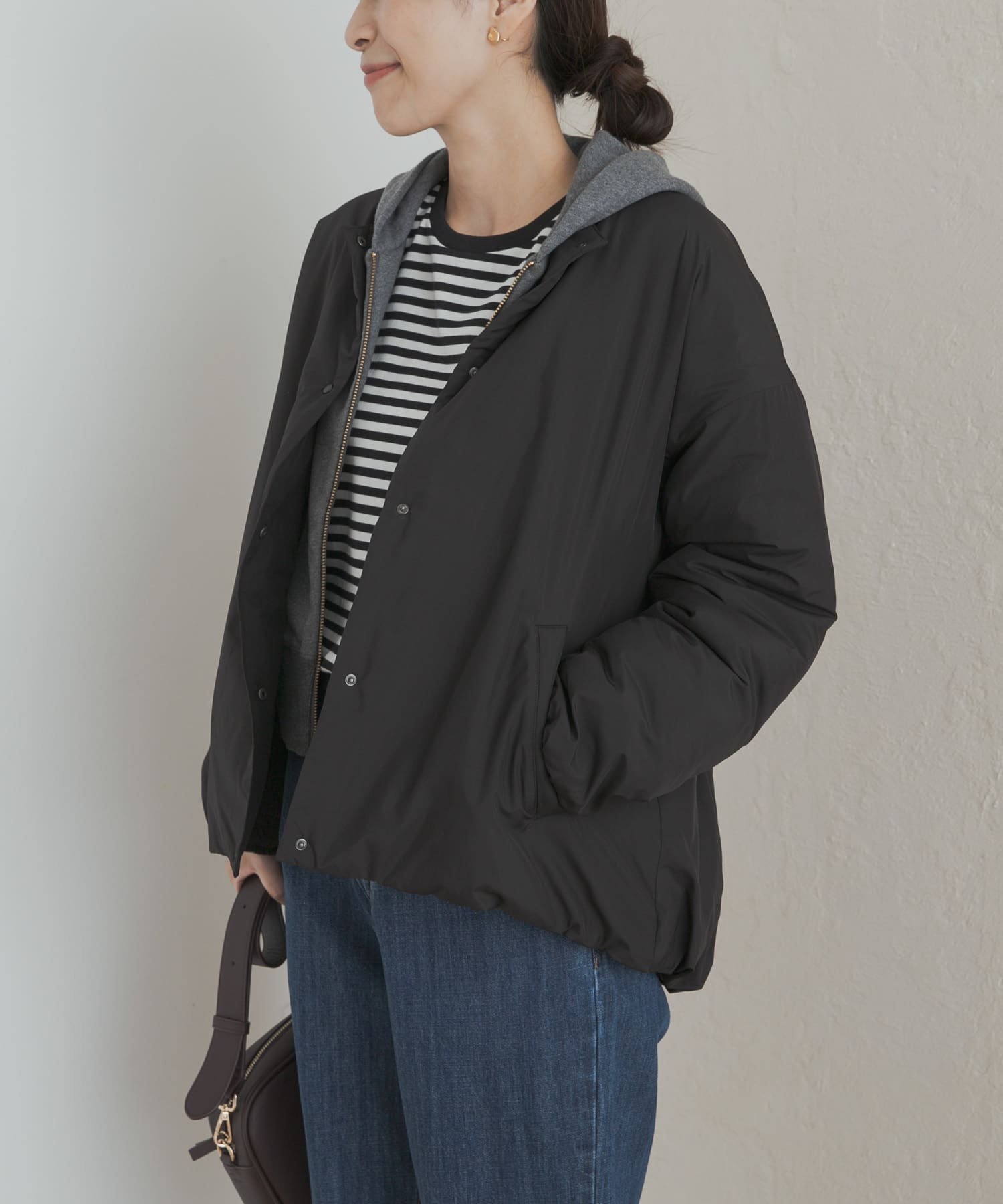 【アーバンリサーチ ドアーズ/URBAN RESEARCH DOORS】の『UR TECH』撥水ポケッタブル中綿ブルゾン インテリア・キッズ・メンズ・レディースファッション・服の通販 founy(ファニー) ファッション Fashion レディースファッション Fashion for Women アウター Coat / Outerwear Collection ブルゾンジャケット・スポーティアウター Blouson Jackets インナー Innerwear ウォッシャブル Machine Washable カーディガン Cardigan, Knitwear コンパクト Compact, Small Size 軽量 Lightweight, Ultra Light ドット Polka Dot, Dot Pattern バランス Balance, Style Balance フロント Front, Front Design ブルゾン Blouson, Bomber Jacket ポケット Pocket, Pocket Detail ロング Long, Long-Length S/S・春夏 SS, Spring/Summer, Warm Season 夏 Summer 旅行 Travel 2026年 2026 ブラック|ID: prp329100004715792 ipo3291000000034902267