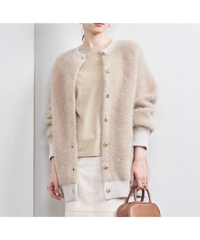 【ユナイテッドアローズ/UNITED ARROWS】のフォックス カシミヤ ダブルフェイス ニットブルゾン BEIGE インテリア・キッズ・メンズ・レディースファッション・服の通販 founy(ファニー) https://founy.com/ ファッション Fashion レディースファッション Fashion for Women アウター Coat / Outerwear Collection ブルゾンジャケット・スポーティアウター Blouson Jackets トップス・カットソー Cut & Sew Tops ニット Knit Tops & Sweaters インナー Innerwear カーディガン Cardigan, Knitwear ジャカード／ジャガード Jacquard, Woven Pattern タイトスカート Pencil Skirt, Tight Skirt ダブル Double, Double-Breasted フェイス Face, Facial Design フォックス Fox, Fox Fur ブルゾン Blouson, Bomber Jacket ベスト Vest, Waistcoat ポケット Pocket, Pocket Detail ミドル Middle Length, Mid Height メタリック Metallic, Shiny Finish 無地 Plain, Solid Color ロング Long, Long-Length アウトレット Outlet / Clearance おすすめ Recommended / Our Picks |ID: prp329100004715797 ipo3291000000034523334